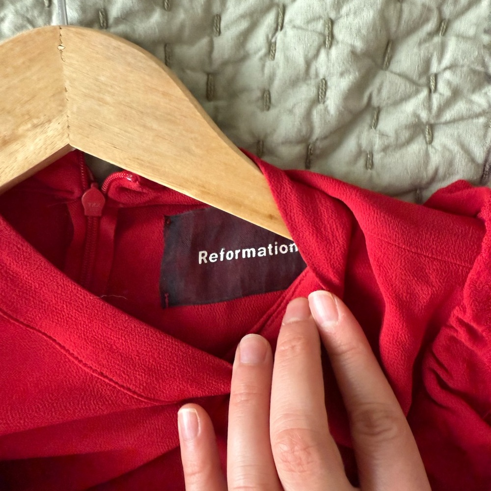 Reformation Scarlet Red Blouse - Picture 6 of 6